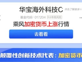 支付宝开卖加密货币基金？原为华宝基金一产品间接投资，已暂停申购